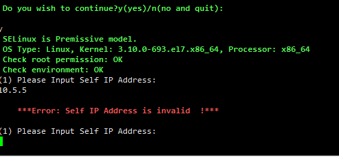 AnyBackup-Linux 客户端安装失败，提示错误信息：Self IP Address is invalid